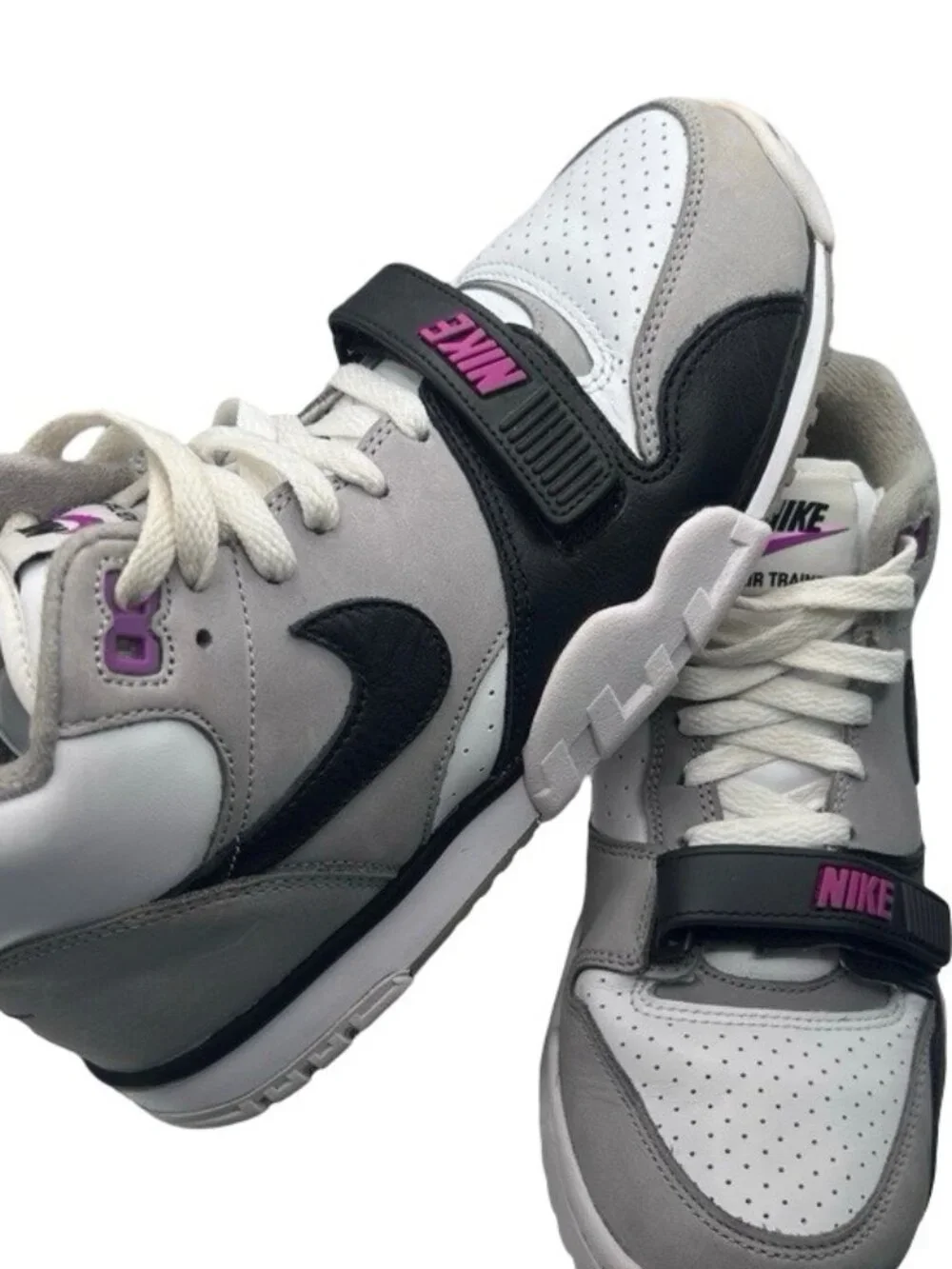Nike Air Trainer 1 Hyper Violet Grey Black Sneakers Size Men 8 Women 9.5